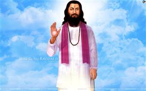 North Indian poet-sant of the Bhakti movement during the 15-16century CE, Shri Guru Ravidas Ji